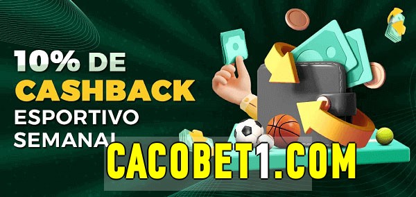 10% de bônus de cashback na Cacobet 