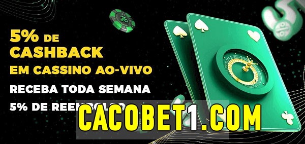 Promoções do cassino ao Vivo Cacobet 